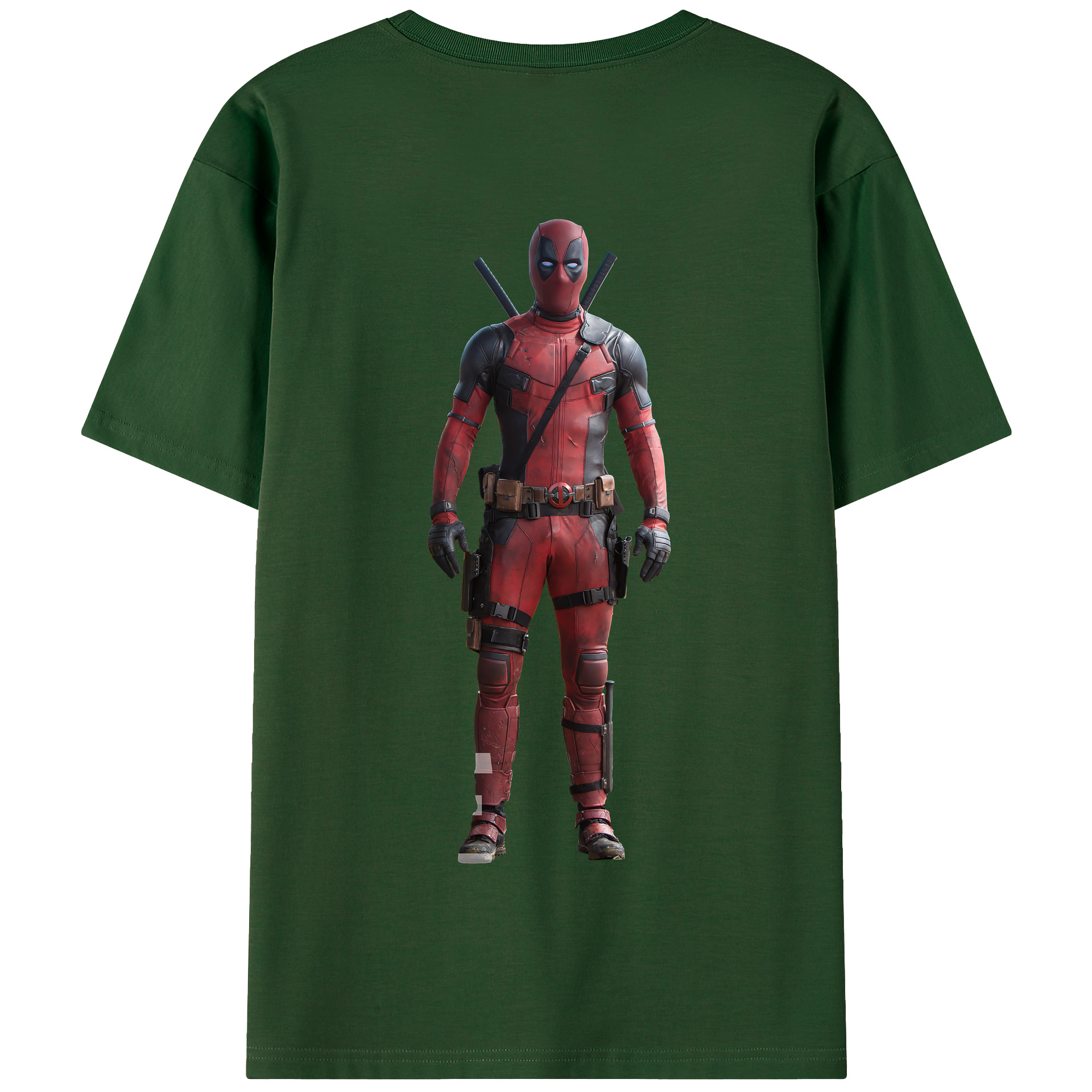 （画像用） Deadpool デッドプール 綿100％半袖Tシャツ（背面プリント）